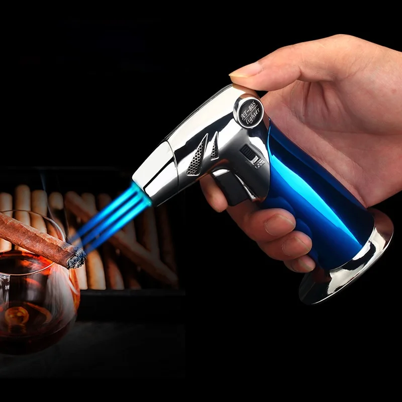 High Temperature Resistance Outdoor Barbecue Flame Torch Cigar Straight Into The Lighter Gold Welding Ignition Gadgets for Men
High Temperature Resistance Outdoor Barbecue Flame Torch Cigar Straight Into The Lighter Gold Welding Ignition Gadgets for Men