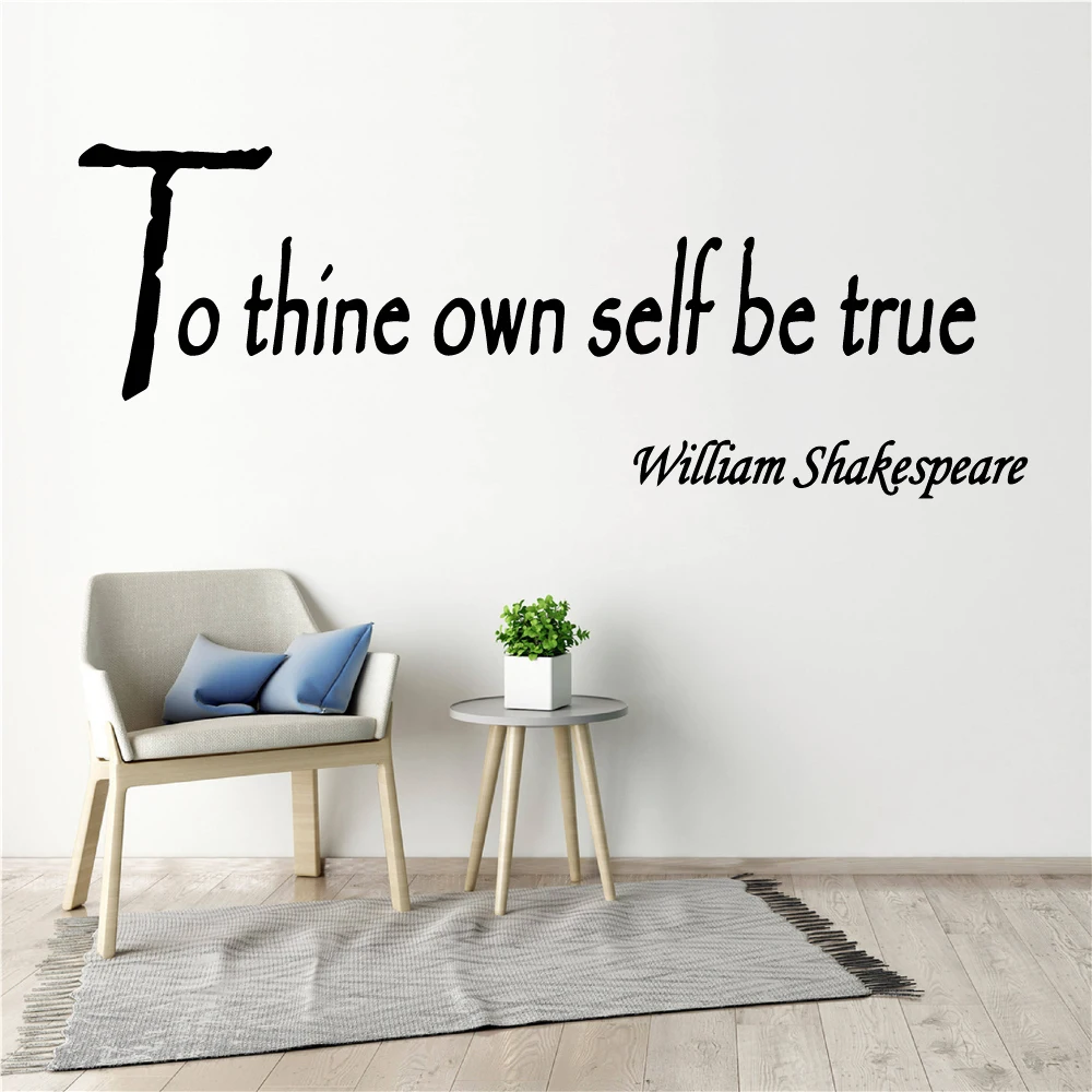 Wall Stickers To Thine Own Self Be Ture Quotes Murals For Home Decor Vinyl Livingroom Room Decals Naklejki Na Sciane HJ0608
Wall Stickers To Thine Own Self Be Ture Quotes Murals For Home Decor Vinyl Livingroom Room Decals Naklejki Na Sciane HJ0608