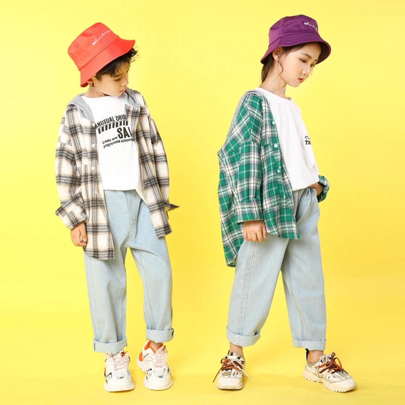 Kid Hip Hop Clothing grid Jacket Hoodie Tops Jeans Pants Girls Boys Jazz Dance Costumes Ballroom Dancing Clothing Outfits
Kid Hip Hop Clothing grid Jacket Hoodie Tops Jeans Pants Girls Boys Jazz Dance Costumes Ballroom Dancing Clothing Outfits
