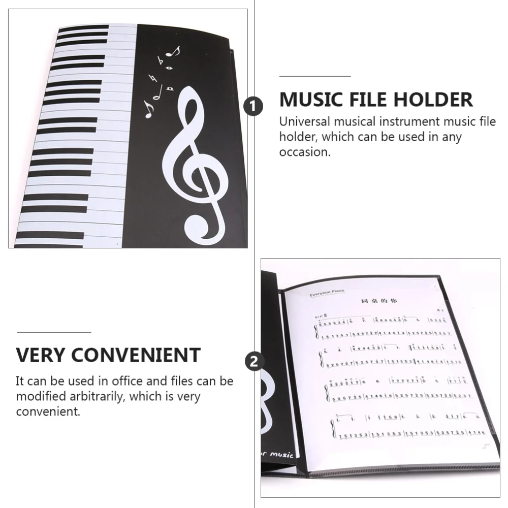 2 Pcs Useful Paper Folders Musical File Folders Sheet Musical Document Folders 
2 Pcs Useful Paper Folders Musical File Folders Sheet Musical Document Folders