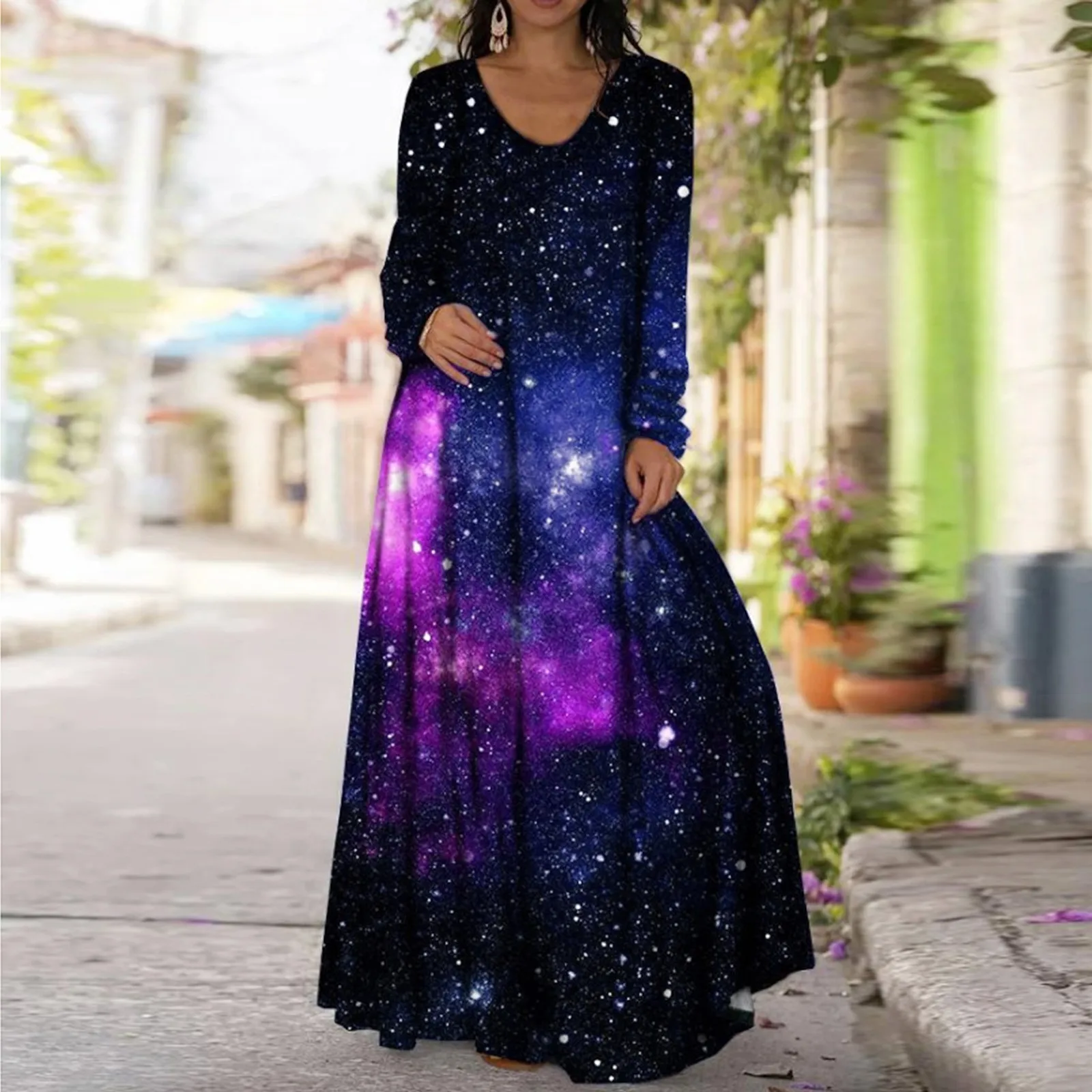 Womens Long Sleeve Loose Dress Print Boho Dress Sundress Vintage Floral Vestidos Streetwear Dress Платье Летнее Vestidos R5
Womens Long Sleeve Loose Dress Print Boho Dress Sundress Vintage Floral Vestidos Streetwear Dress Платье Летнее Vestidos R5