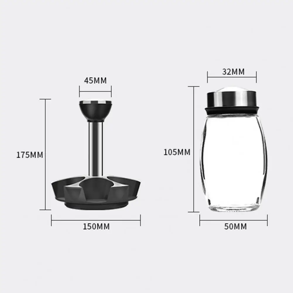 Hot Sales Spice Bottle Transparent Rotating Rack Glass Leak-proof Sauce Bottle for Sugar
Hot Sales Spice Bottle Transparent Rotating Rack Glass Leak-proof Sauce Bottle for Sugar