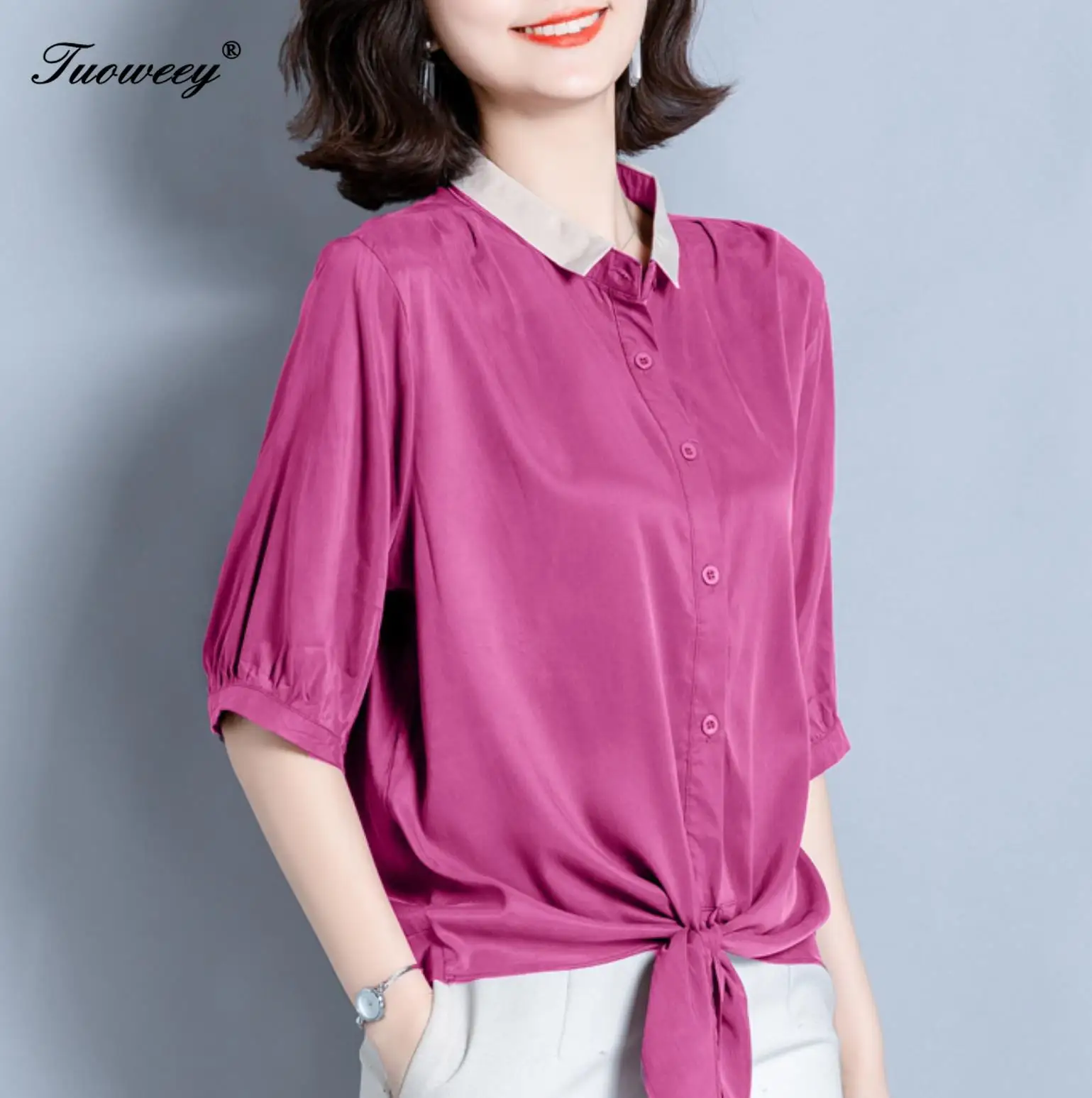 2020 New Large size 4XL Women's Summer style Chiffon Shirt Fashion patchwork Loose Blouse Round neck Short-sleeved Shirt Female
2020 New Large size 4XL Women's Summer style Chiffon Shirt Fashion patchwork Loose Blouse Round neck Short-sleeved Shirt Female