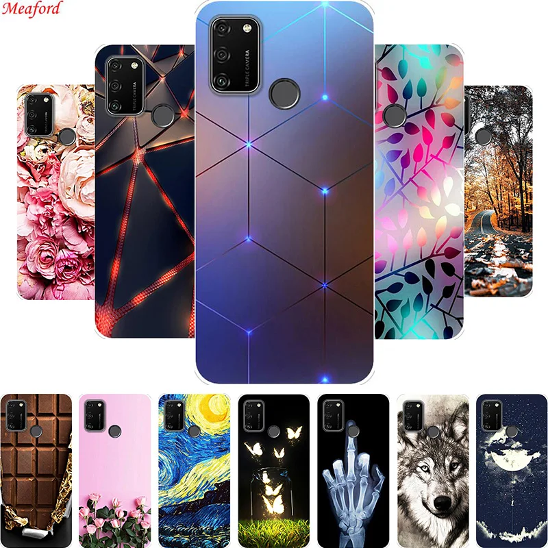 Популярный чехол для Huawei Honor 9A Honor9A силиконовая задняя крышка мягкий телефона Funda 9
