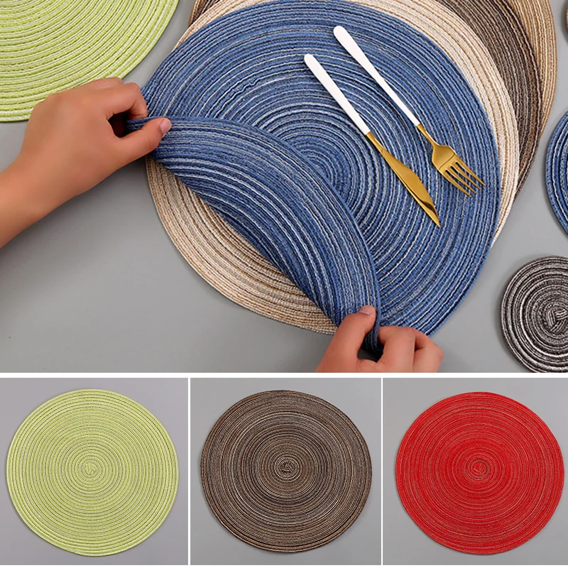 Round Cotton Coaster Heat Resistant Dining Table Plate Mat for Household Protects Table from Burnt out 18/30cm QP2
Round Cotton Coaster Heat Resistant Dining Table Plate Mat for Household Protects Table from Burnt out 18/30cm QP2