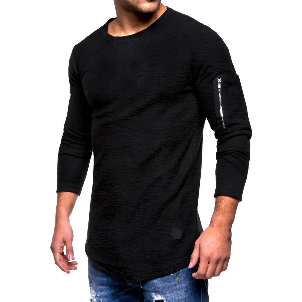 Men'S T-Shirt Zipper O Neck Shirt Solid Color Long Sleeve Slim Men Top for Autumn
Men'S T-Shirt Zipper O Neck Shirt Solid Color Long Sleeve Slim Men Top for Autumn