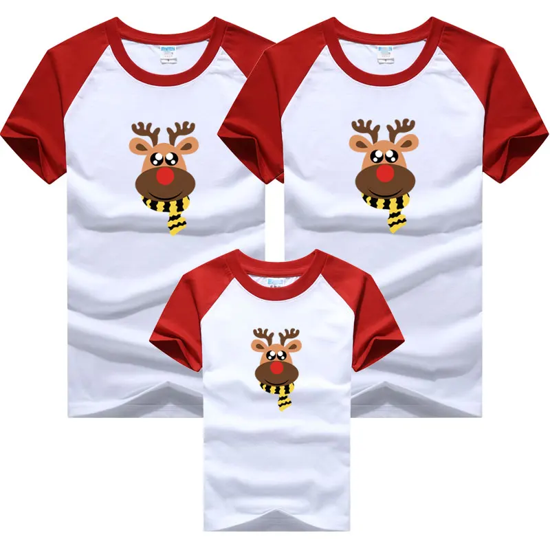 

Одинаковые наряды для семьи, Рождественская футболка, женская одежда для мамы, дочери, одежда для отца, сына, семейный образ, 9295