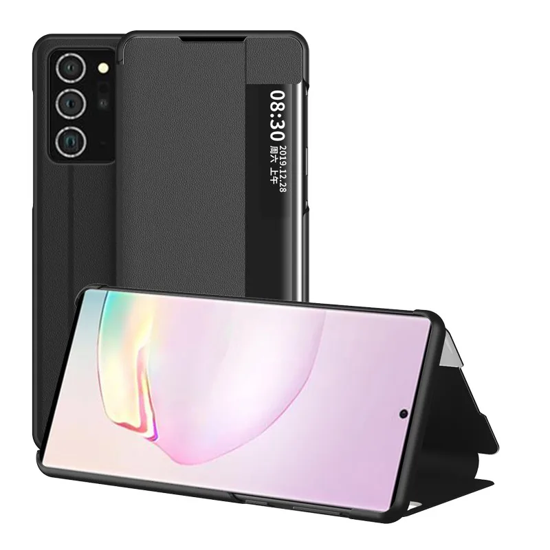 For Samsung Galaxy Note 20 Ultra Case Smart View Window Flip Stand Leather Case for Galaxy Note20 Note 20 Back Cover
For Samsung Galaxy Note 20 Ultra Case Smart View Window Flip Stand Leather Case for Galaxy Note20 Note 20 Back Cover