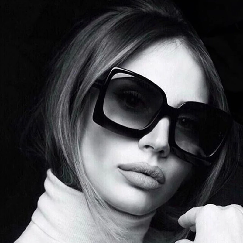 Black Gradient Square Sunglasses Women Oversized Big Frame Sun Glasses Female Luxury Brand Designer Vintage Mirror Oculos
Black Gradient Square Sunglasses Women Oversized Big Frame Sun Glasses Female Luxury Brand Designer Vintage Mirror Oculos