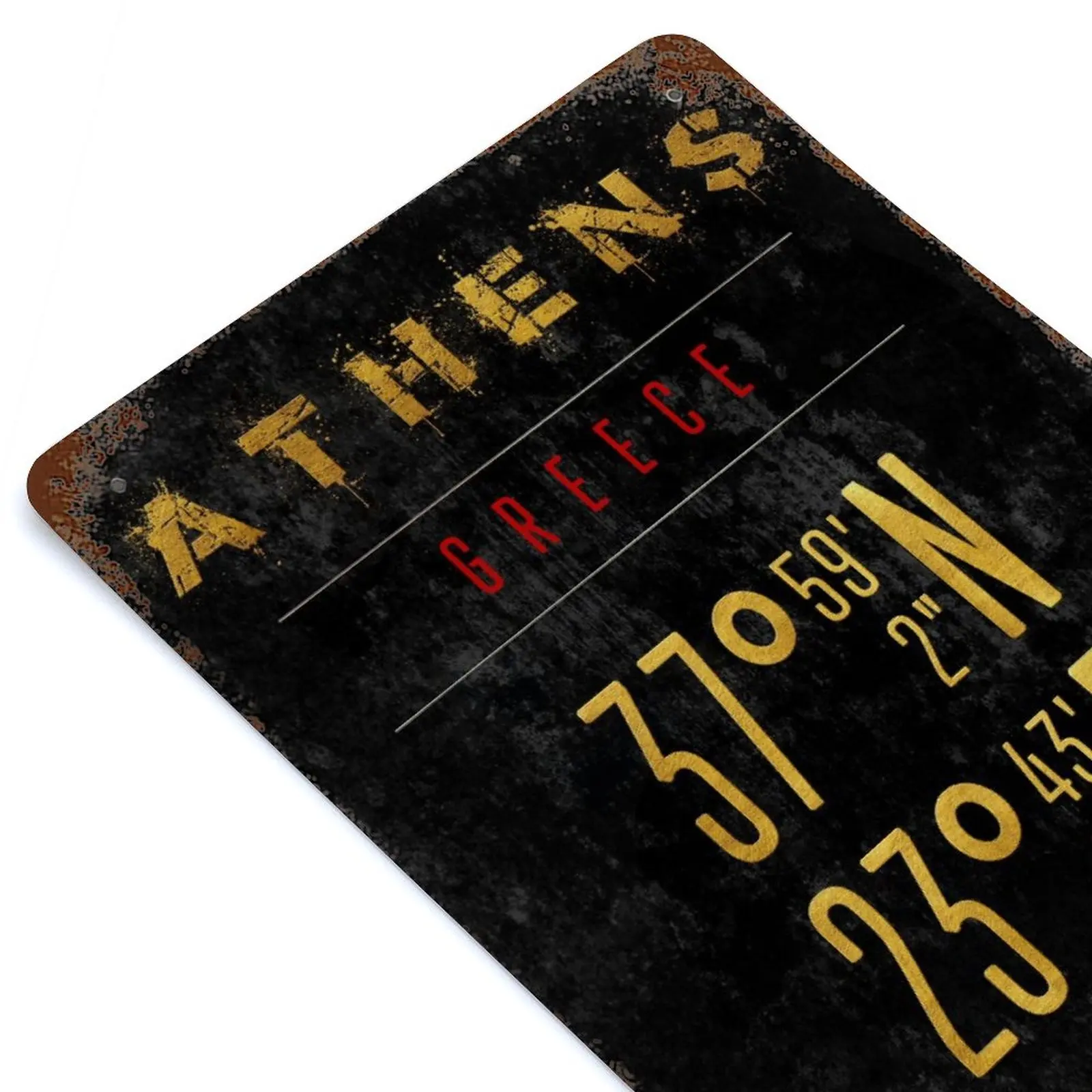 Athens Golden Coordinatas Printed Retro Metal Poster Decor Home Wall Decoration Tin Sign Plaque
Athens Golden Coordinatas Printed Retro Metal Poster Decor Home Wall Decoration Tin Sign Plaque