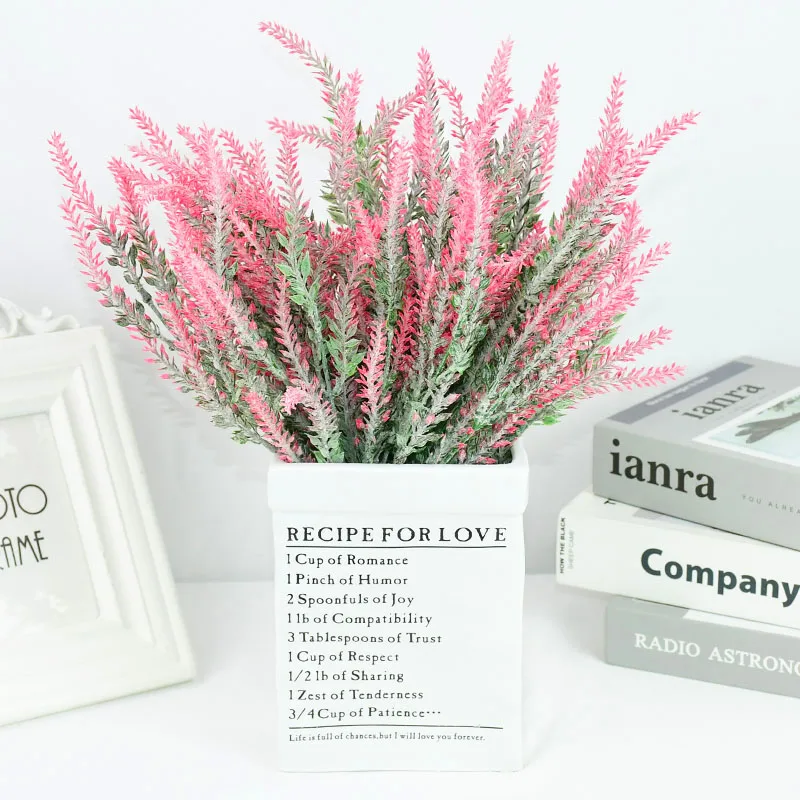Romantic Provence Lavender Artificial Flower Bouquet Plastic Fake Plant For Home Garden Decor Wedding Birthday Party Fake Flower
Romantic Provence Lavender Artificial Flower Bouquet Plastic Fake Plant For Home Garden Decor Wedding Birthday Party Fake Flower