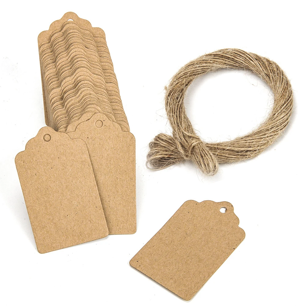 100pcs Brown Kraft Paper Tags with Hole for Wedding or Party Decoration Gift Tags and Packaging Hang Tags Is Customized Labels
100pcs Brown Kraft Paper Tags with Hole for Wedding or Party Decoration Gift Tags and Packaging Hang Tags Is Customized Labels