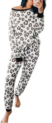 Spring Autumn Women Casual Cotton Blend Home Wear 2 Pieces Outfits Leopard Set Pullover Long Sleeve O Neck Tunic Long Trousers
Spring Autumn Women Casual Cotton Blend Home Wear 2 Pieces Outfits Leopard Set Pullover Long Sleeve O Neck Tunic Long Trousers