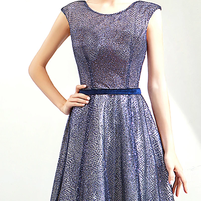 Evening Dress Illusion Vintage Luxury Blue O-Neck Sleeveless Sequined Floor-Length A-Line Elegant Formal Gown For Women TS468
Evening Dress Illusion Vintage Luxury Blue O-Neck Sleeveless Sequined Floor-Length A-Line Elegant Formal Gown For Women TS468