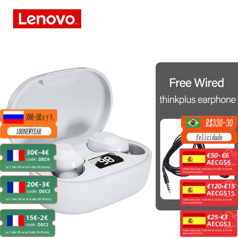 Lenovo XT91 TWS Wireless Headphones Bluetooth Headphones AI Control Gaming Headset Stereo Bass With Microphone Noise Reduction 
Lenovo XT91 TWS Wireless Headphones Bluetooth Headphones AI Control Gaming Headset Stereo Bass With Microphone Noise Reduction