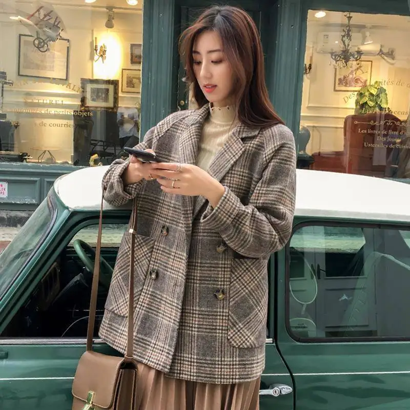 spring/autumn women coats women jackets blend and wool clothing female coats mid-long loose outerwear korean style
spring/autumn women coats women jackets blend and wool clothing female coats mid-long loose outerwear korean style