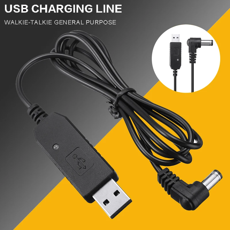 Портативная рация с зарядным кабелем USB для Baofeng серии UV5R UV82 BFF8HP UV82HP UV9R радио |