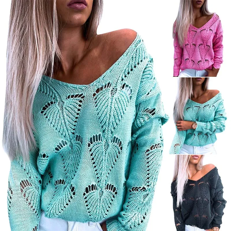 Женский свитер с длинным рукавом, Повседневный пуловер с v-образным вырезом, вязаный джемпер, Осень-зима 2020
Женский свитер с длинным рукавом, Повседневный пуловер с v-образным вырезом, вязаный джемпер, Осень-зима 2020