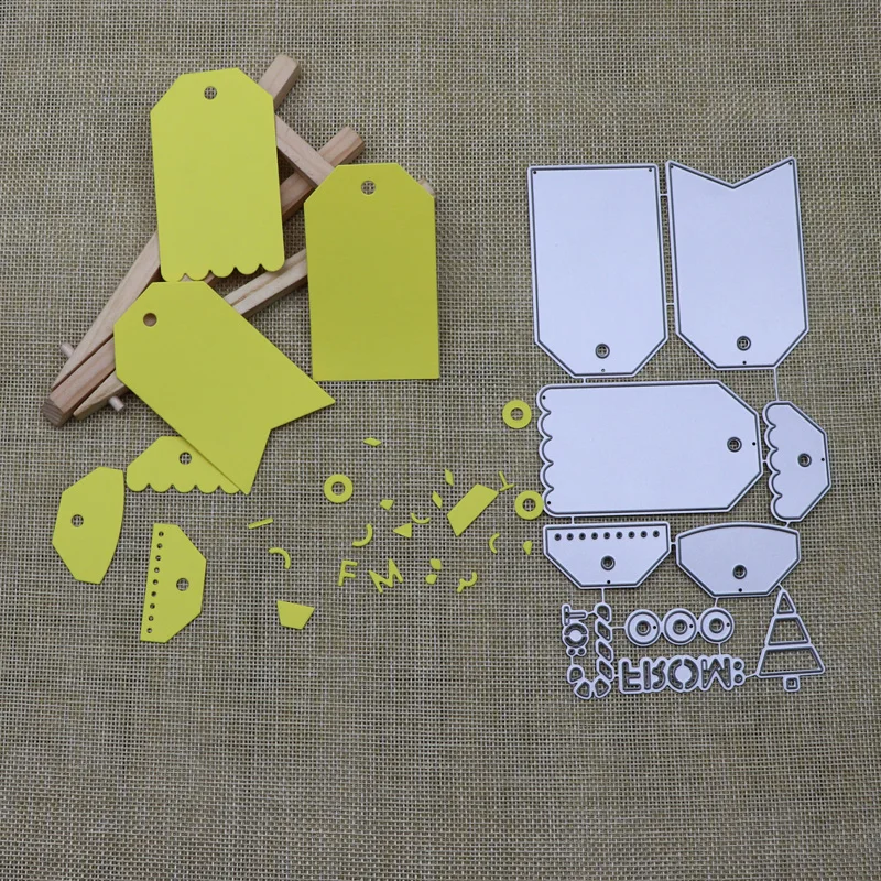Metal Cutting Dies Label Tag Set DIY Scrapbooking Paper Craft Handmade Album Card Punch Art Die Cut
Metal Cutting Dies Label Tag Set DIY Scrapbooking Paper Craft Handmade Album Card Punch Art Die Cut