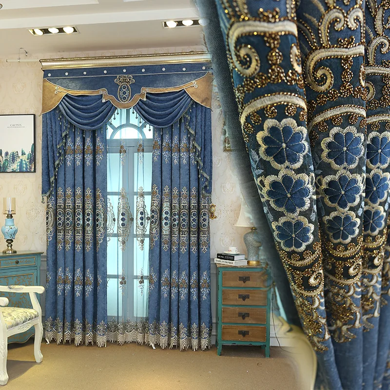 High-end Atmosphere European-style Dustproof Sunscreen Hollow Embroidered Curtains for Living Room Bedroom Curtains Decoration
High-end Atmosphere European-style Dustproof Sunscreen Hollow Embroidered Curtains for Living Room Bedroom Curtains Decoration