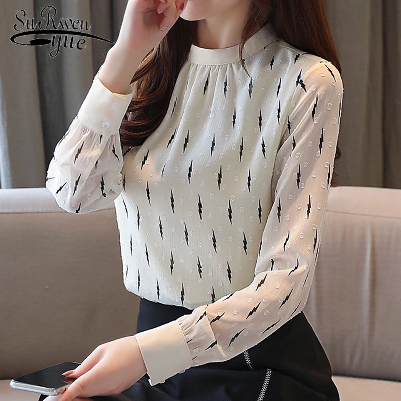 blusas mujer de moda2021 womens tops and blouses ladies tops long sleeve stand chiffon shirts Office Lady blouses shirts 6437 50
blusas mujer de moda2021 womens tops and blouses ladies tops long sleeve stand chiffon shirts Office Lady blouses shirts 6437 50