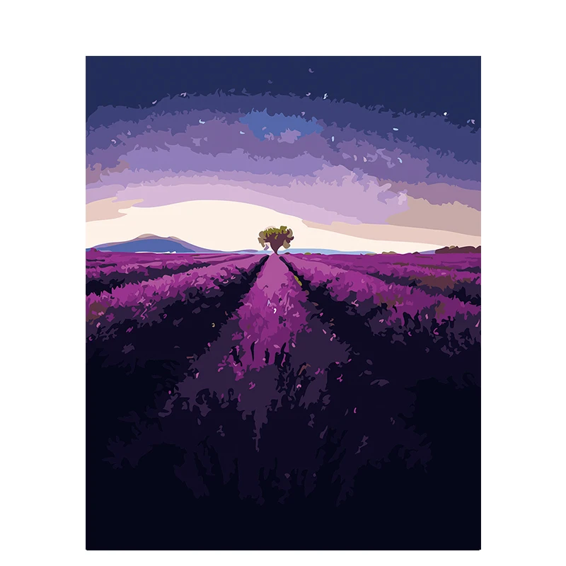 PhotoCustom Oil Paint By Numbers Kits Lavender Scenery Painting By Numbers On Canvas Frameless 60x75cm Landscape DIY Draw Number 
PhotoCustom Oil Paint By Numbers Kits Lavender Scenery Painting By Numbers On Canvas Frameless 60x75cm Landscape DIY Draw Number