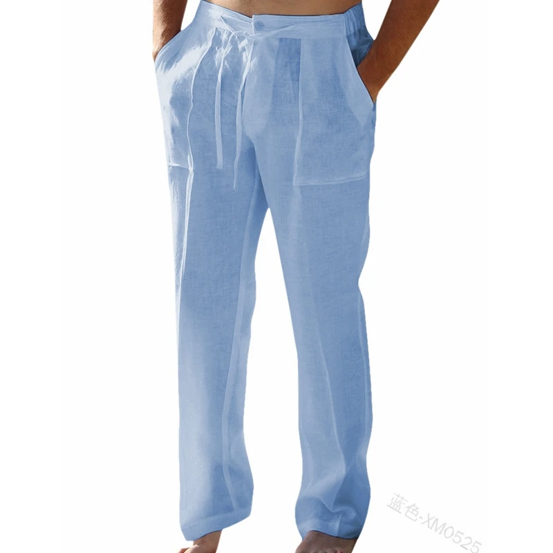 Mandylandy Trousers Summer Fashion Mid Waist Button Laced Pants Men's Casual Solid Color Pocket Straight-Leg Trousers
Mandylandy Trousers Summer Fashion Mid Waist Button Laced Pants Men's Casual Solid Color Pocket Straight-Leg Trousers