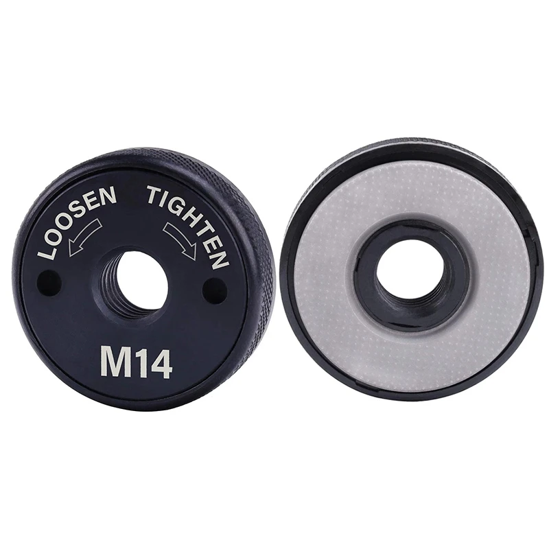 Quick Clamping Nut M14 Angle Grinder Clamping Nut 115mm-230mm Flange Nut Tool Power Replacement for Makita.
Quick Clamping Nut M14 Angle Grinder Clamping Nut 115mm-230mm Flange Nut Tool Power Replacement for Makita.