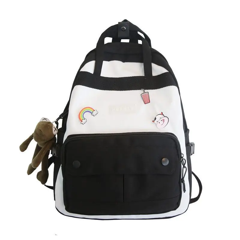 Panelled School Bags for Teenage Girls Student Backpack Women High Schoolbag Large Casual Nylon Bookbag 2021 New
Panelled School Bags for Teenage Girls Student Backpack Women High Schoolbag Large Casual Nylon Bookbag 2021 New