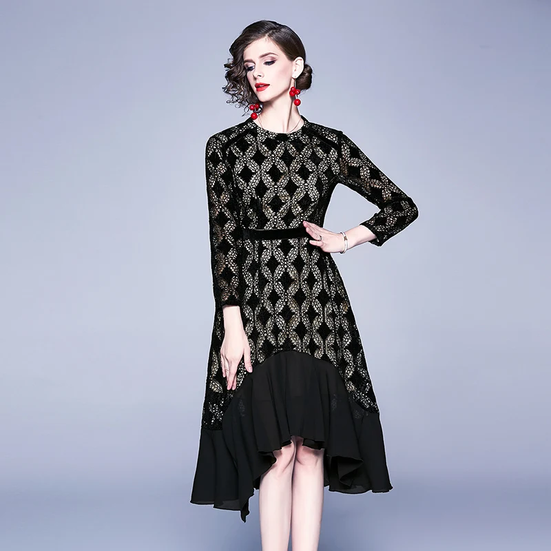 Женское платье, вечерние кружевные платья для девушек, свободная женская летняя одежда с длинным рукавом и круглым вырезом, а-силуэт, Женско...
Женское платье, вечерние кружевные платья для девушек, свободная женская летняя одежда с длинным рукавом и круглым вырезом, а-силуэт, Женско...