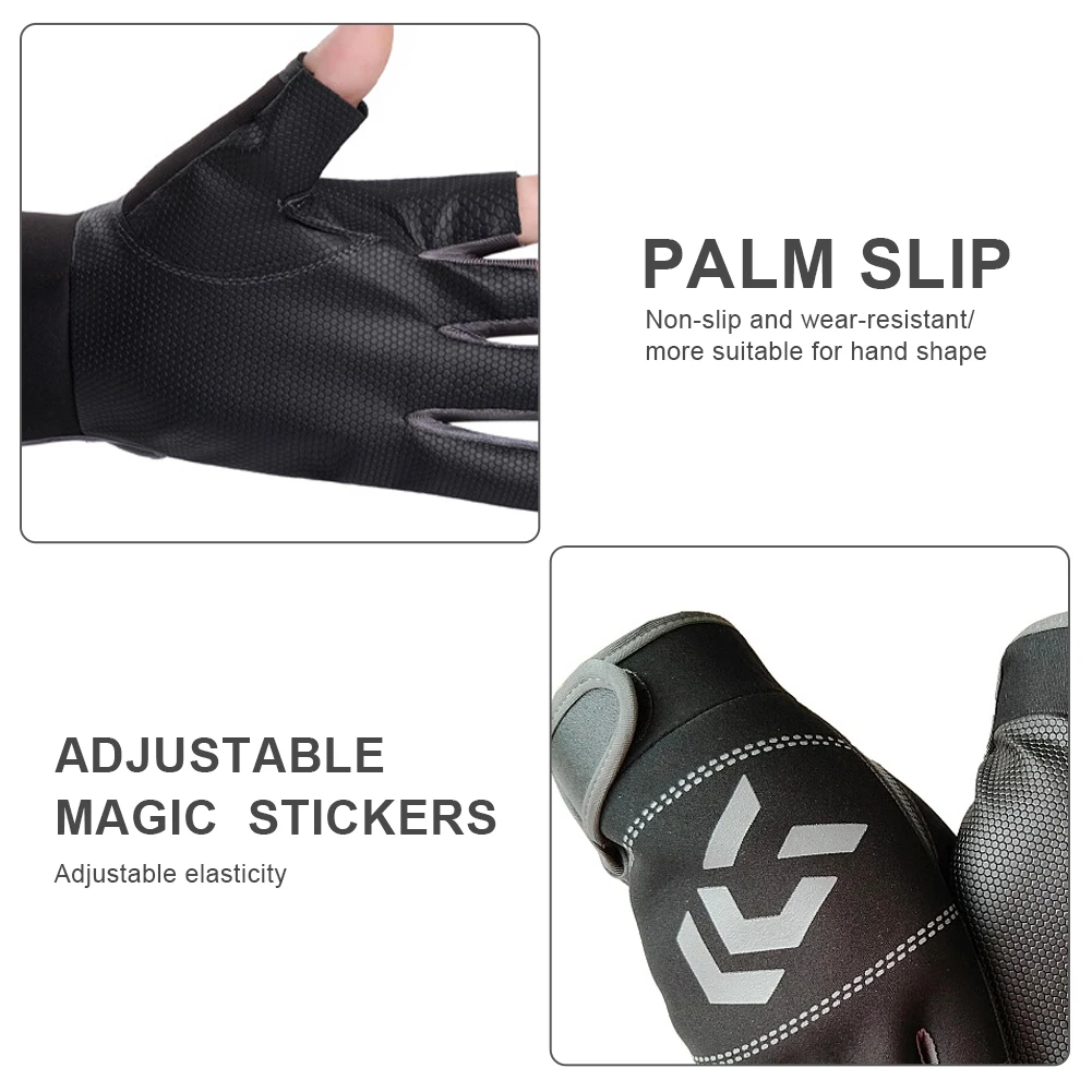 3 Cut Fingers Cycling Gloves Anti-Slip Fishing Gloves Windproof for Fishing Hunting Riding Cycling
3 Cut Fingers Cycling Gloves Anti-Slip Fishing Gloves Windproof for Fishing Hunting Riding Cycling