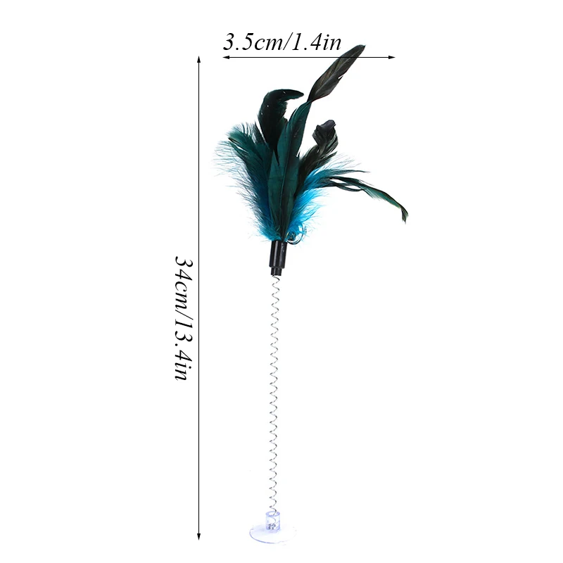 Funny Pet Cat Supplies Feather Teaser Throwing Toys Bouncing Stick Sucker Vertical Feather Pet Toy Pet Interactive Toys
Funny Pet Cat Supplies Feather Teaser Throwing Toys Bouncing Stick Sucker Vertical Feather Pet Toy Pet Interactive Toys