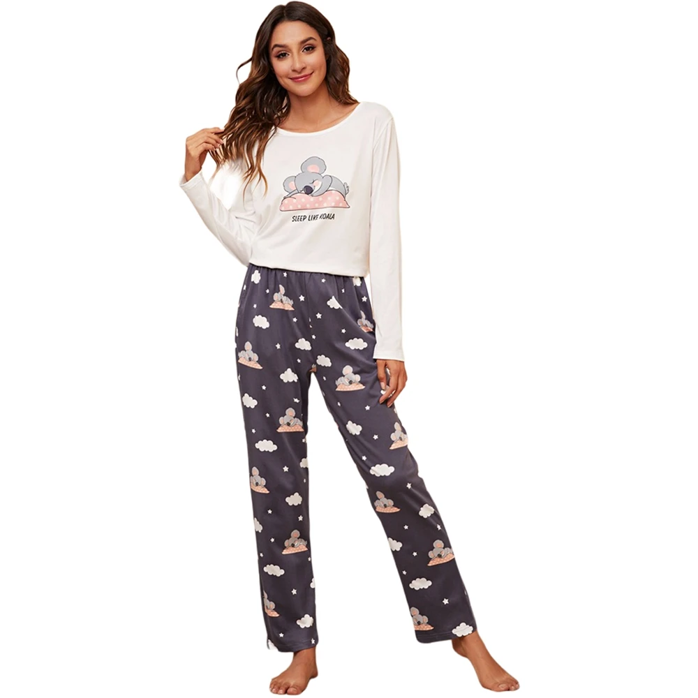 Spring Autumn Women's Sleep Lounge Pajama Long Sleeved Woman Pajama Set Cartoon Pyjamas Cotton Sleepwear Pajama Sets
Spring Autumn Women's Sleep Lounge Pajama Long Sleeved Woman Pajama Set Cartoon Pyjamas Cotton Sleepwear Pajama Sets