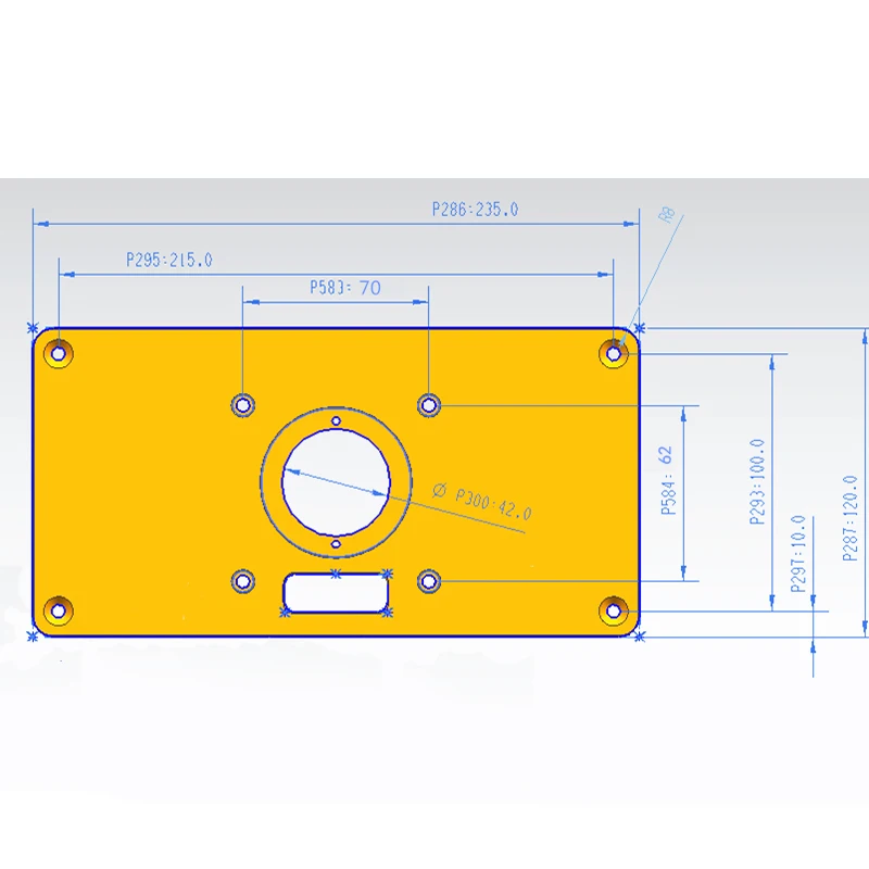 Trimming Machine Flip Board Auxiliary Tools Aluminum Router Table Insert Plate w/ 6 Insert Rings universal Woodworking Tools
Trimming Machine Flip Board Auxiliary Tools Aluminum Router Table Insert Plate w/ 6 Insert Rings universal Woodworking Tools