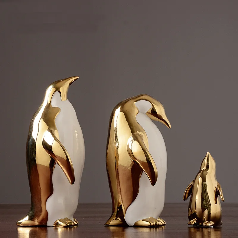 Home Penguin Decoration Ceramic Gold High-end Light Luxury Living Room Model Room Desktop Creative Decoration Figurines Crafts
Home Penguin Decoration Ceramic Gold High-end Light Luxury Living Room Model Room Desktop Creative Decoration Figurines Crafts