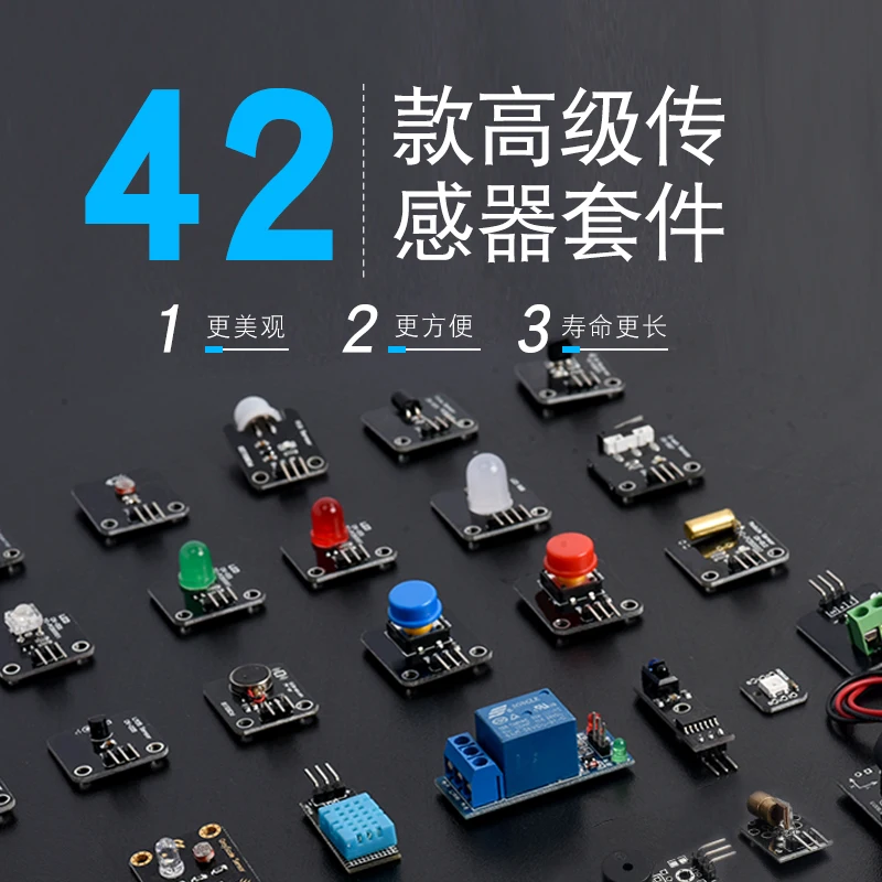 Arduino 5 37 Total 42 Sensor Starter Kits Without UNO R3 Development Board Learning Board
Arduino 5 37 Total 42 Sensor Starter Kits Without UNO R3 Development Board Learning Board