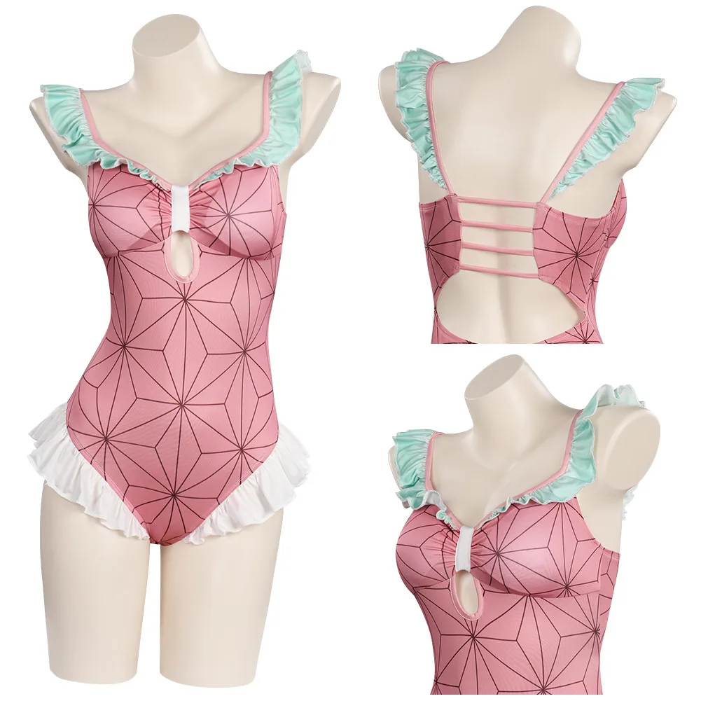 Anime Kamado Nezuko Bodysuit Demon Slayer Kimetsu No Yaiba Cosplay Playsuit Jumpsuit Pink Sleepwear Pajamas
Anime Kamado Nezuko Bodysuit Demon Slayer Kimetsu No Yaiba Cosplay Playsuit Jumpsuit Pink Sleepwear Pajamas