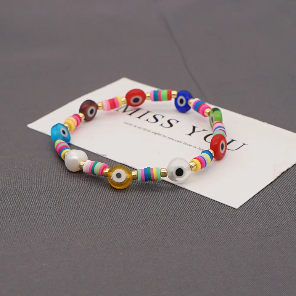 Beach Style Colored Soft Clay Eye Beads Wild Natural Freshwater Pearl Beaded Bracelet Women Gift To Girlfriend Wholesale Bulk
Beach Style Colored Soft Clay Eye Beads Wild Natural Freshwater Pearl Beaded Bracelet Women Gift To Girlfriend Wholesale Bulk