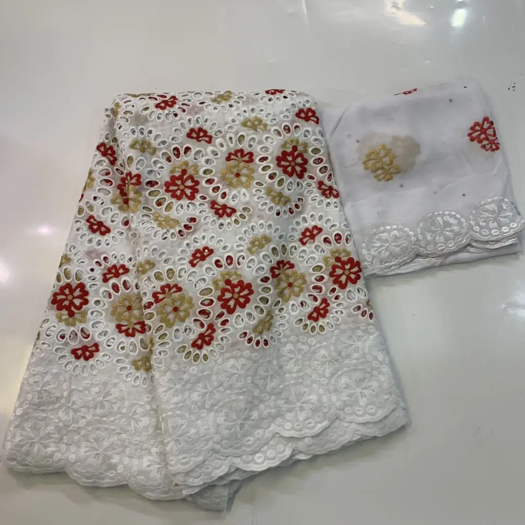5+2yards Nigerian Cotton Lace Fabric With Eyelet Embroidery African Swiss Voile Lace In Switzerland Party SHISAP287
5+2yards Nigerian Cotton Lace Fabric With Eyelet Embroidery African Swiss Voile Lace In Switzerland Party SHISAP287