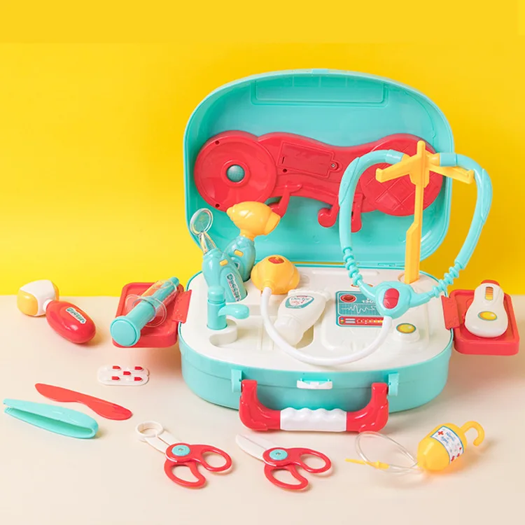 Children's sound and light simulation doctor tool set shot stethoscope medical tools play house toys suitcase
Children's sound and light simulation doctor tool set shot stethoscope medical tools play house toys suitcase