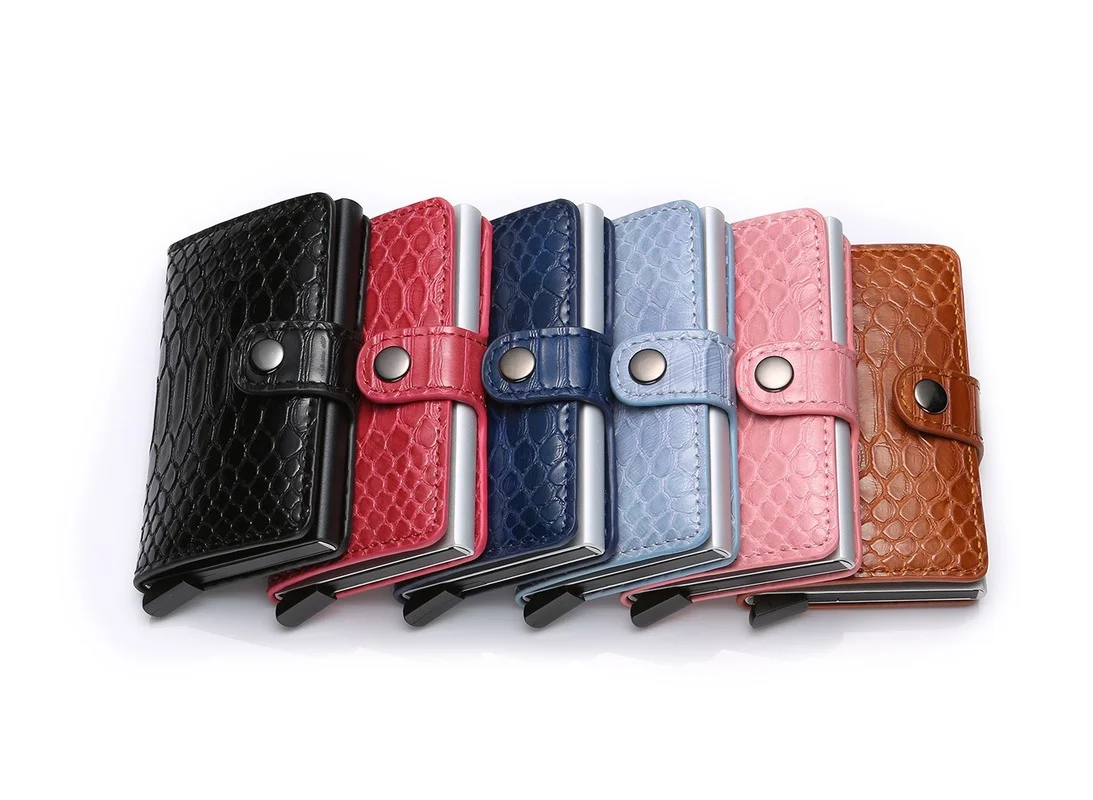 2021 Hot Style Aluminum Alloy Wallet Female Purse Rfid Python Pattern Card Holder Wallet Multi-card Women
2021 Hot Style Aluminum Alloy Wallet Female Purse Rfid Python Pattern Card Holder Wallet Multi-card Women
