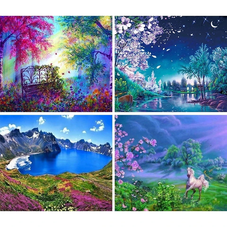 Diy Diamond Painting Lake Scence Cross Stitch 5D Full Square Round Diamond Embroidery Mosaic Picture of Rhinestones Home Decor
Diy Diamond Painting Lake Scence Cross Stitch 5D Full Square Round Diamond Embroidery Mosaic Picture of Rhinestones Home Decor
