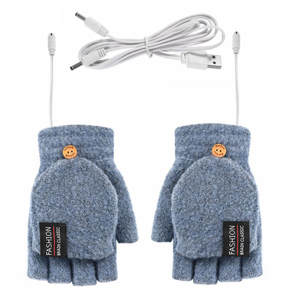 USB Electric Heated Gloves 2-Side Heating Convertible Fingerless Glove Knitted Mittens Adjustable Heat Waterproof Cycling Skiing
USB Electric Heated Gloves 2-Side Heating Convertible Fingerless Glove Knitted Mittens Adjustable Heat Waterproof Cycling Skiing