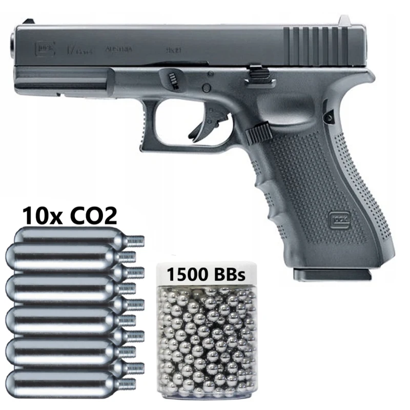 Glock 17 Gen4 30x CO2 BB Air Gun+10X12 Co2 Tanks+1500Ct Steel Bbs Home Deco Lead Bullet Toy Gun Metal Wall Sign Mural
Glock 17 Gen4 30x CO2 BB Air Gun+10X12 Co2 Tanks+1500Ct Steel Bbs Home Deco Lead Bullet Toy Gun Metal Wall Sign Mural