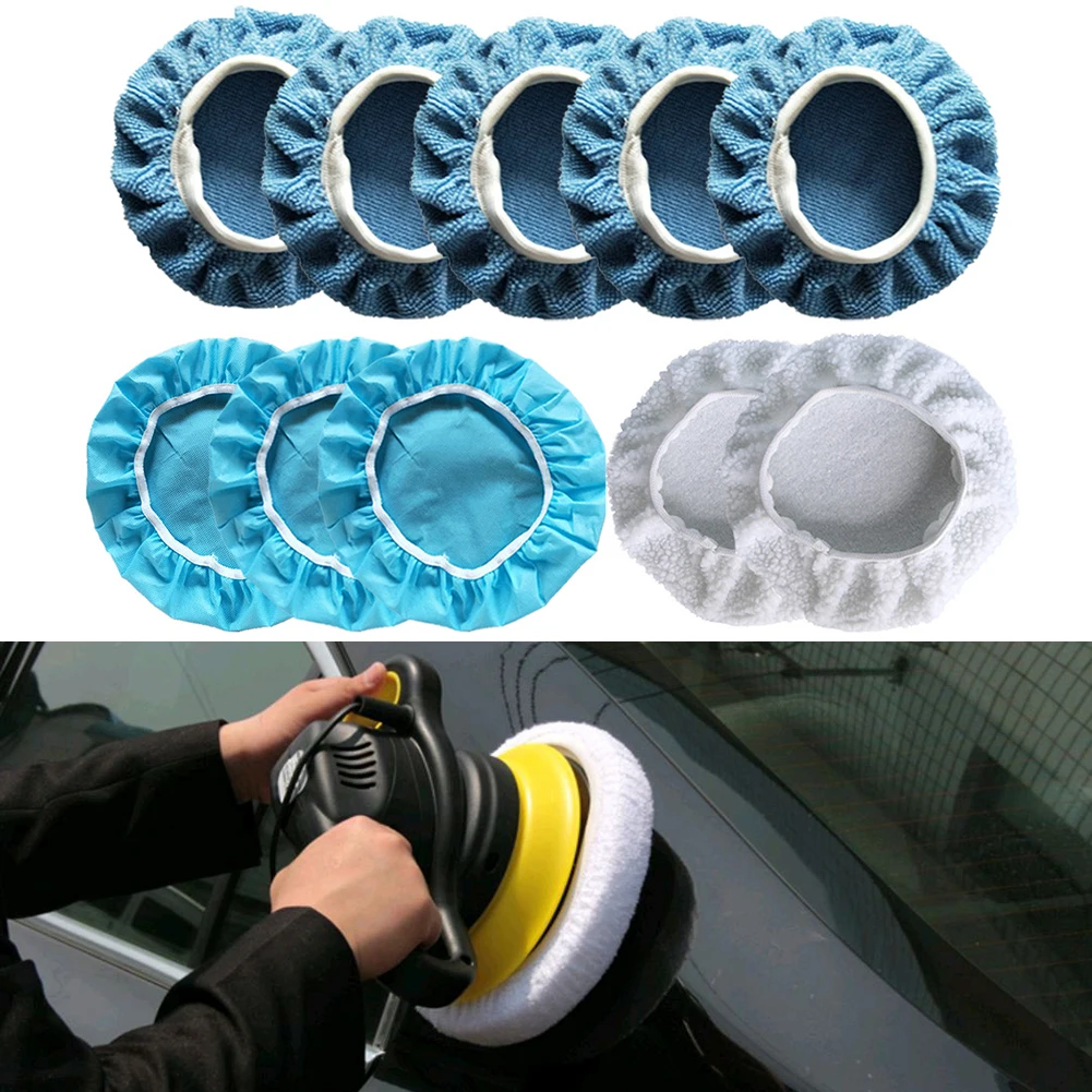 10pcs Car Polisher Pad Bonnet Polishing Pad Hood Set Microfiber Nonwoven Fleece Buffing Pad Cover for 9-10inch Polisher Wax Pad
10pcs Car Polisher Pad Bonnet Polishing Pad Hood Set Microfiber Nonwoven Fleece Buffing Pad Cover for 9-10inch Polisher Wax Pad