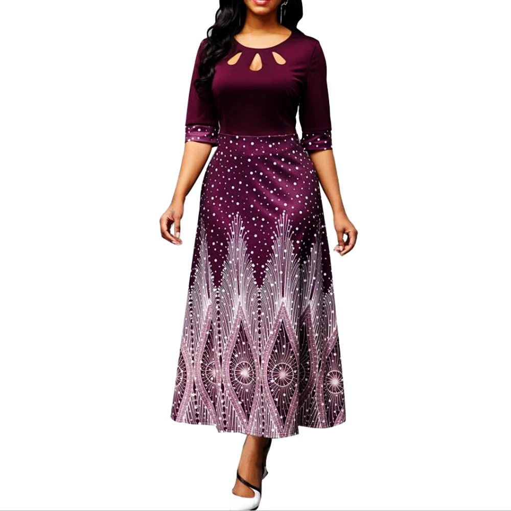 Woman Dress 2021 Spring Vintage Sexy Hollow Out Print Long Party Dress Casual Plus Size Slim Office Ball Gown Maxi Dresses 5XL
Woman Dress 2021 Spring Vintage Sexy Hollow Out Print Long Party Dress Casual Plus Size Slim Office Ball Gown Maxi Dresses 5XL