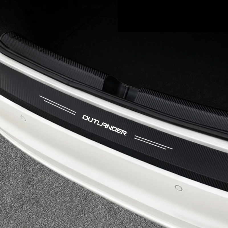 Наклейка на задний бампер багажника автомобиля для Mitsubishi Outlander 1 2 3 4 2021 2020 2019 2018 2017