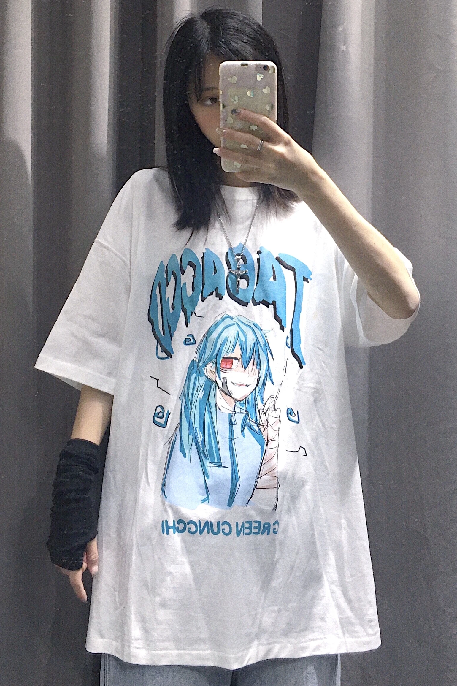 Punk Gothic T-shirts Loose Streetwear Harajuku Letter Print New Summer Fashion Female Casual Aesthetic Japan Cartoon Girl Tops
Punk Gothic T-shirts Loose Streetwear Harajuku Letter Print New Summer Fashion Female Casual Aesthetic Japan Cartoon Girl Tops