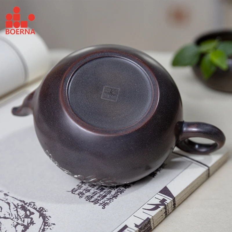 BOERNA 200ML Nixing Teapot for Tea Home Filter Chaleira Beauty Kettle Teaware Healthy Clay Handmade Boutique Chinese Tea Set
BOERNA 200ML Nixing Teapot for Tea Home Filter Chaleira Beauty Kettle Teaware Healthy Clay Handmade Boutique Chinese Tea Set