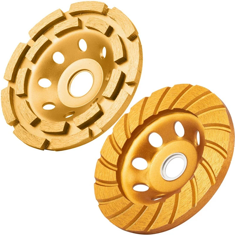 Grinding Wheel Set Includes Double Row Diamond Cup Grinding Wheel And Turbo Diamond Cup Wheel(2Pcs,4.5Inch)
Grinding Wheel Set Includes Double Row Diamond Cup Grinding Wheel And Turbo Diamond Cup Wheel(2Pcs,4.5Inch)